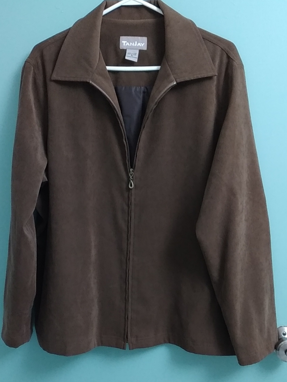 TanJay Women's Dark Brown Zip Front Jacket